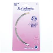 HEMLINE HANGSELL - Bra Underwire Half Cup 16cm (1 pair) - peach / white